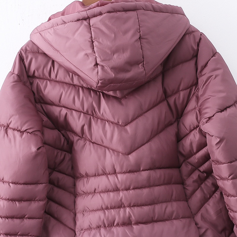 เสื้อกันหนาว เสื้อฮู้ดเฟอร์ บุนวมอุ่น สีแดง แบรนด์ INEXTENSO (padded puffer coat สำเนา