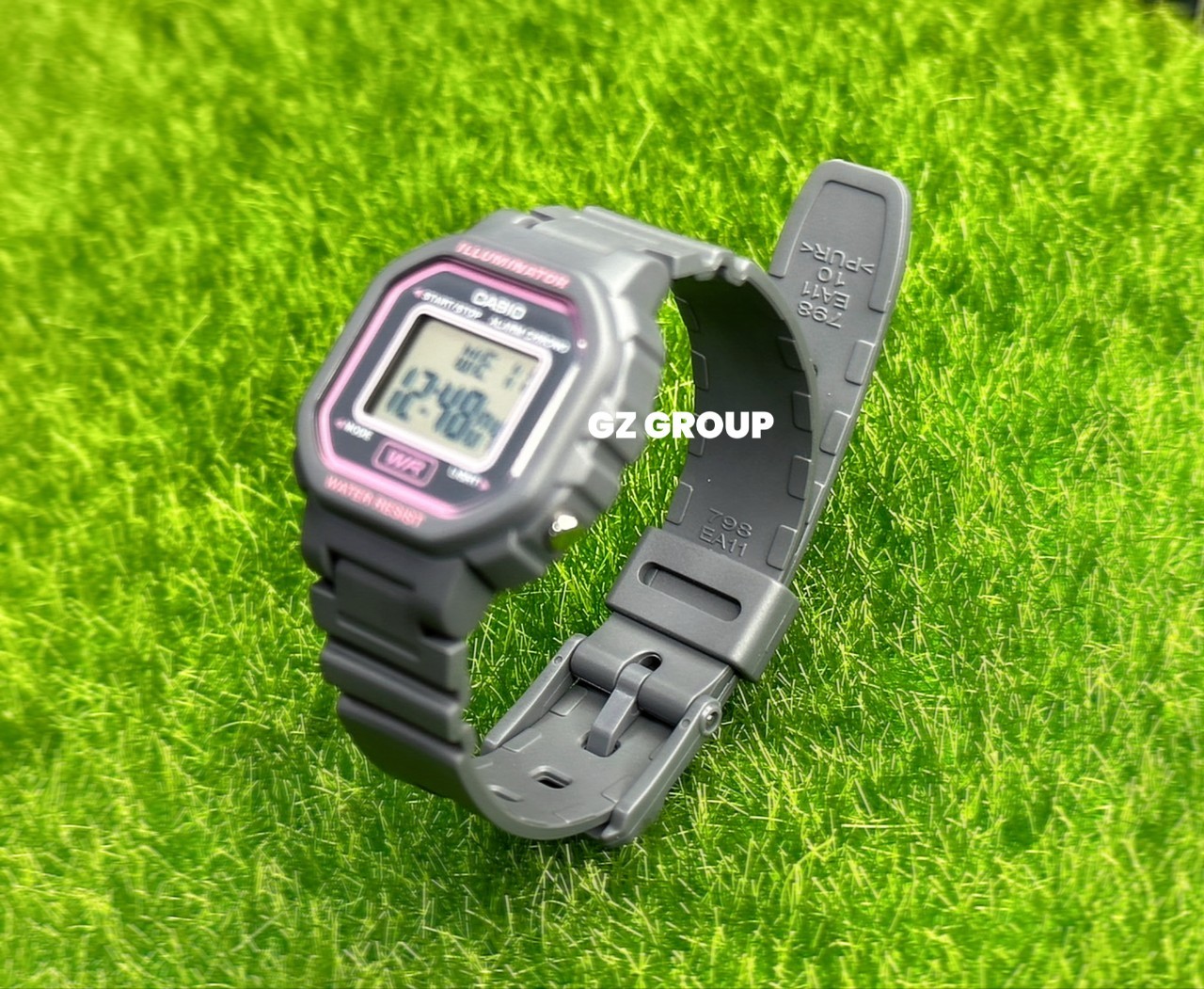 CASIO MID YEAR SALE นาฬิกาคาสิโอ พร้อมส่ง นาฬิกาข้อมือ นาฬิกากันน้ำ นาฬิกาของแท้ BTS ประกันศูนย์ CMG 1 ปี รุ่น LA-20WH-8A นาฬิกาสีเทา