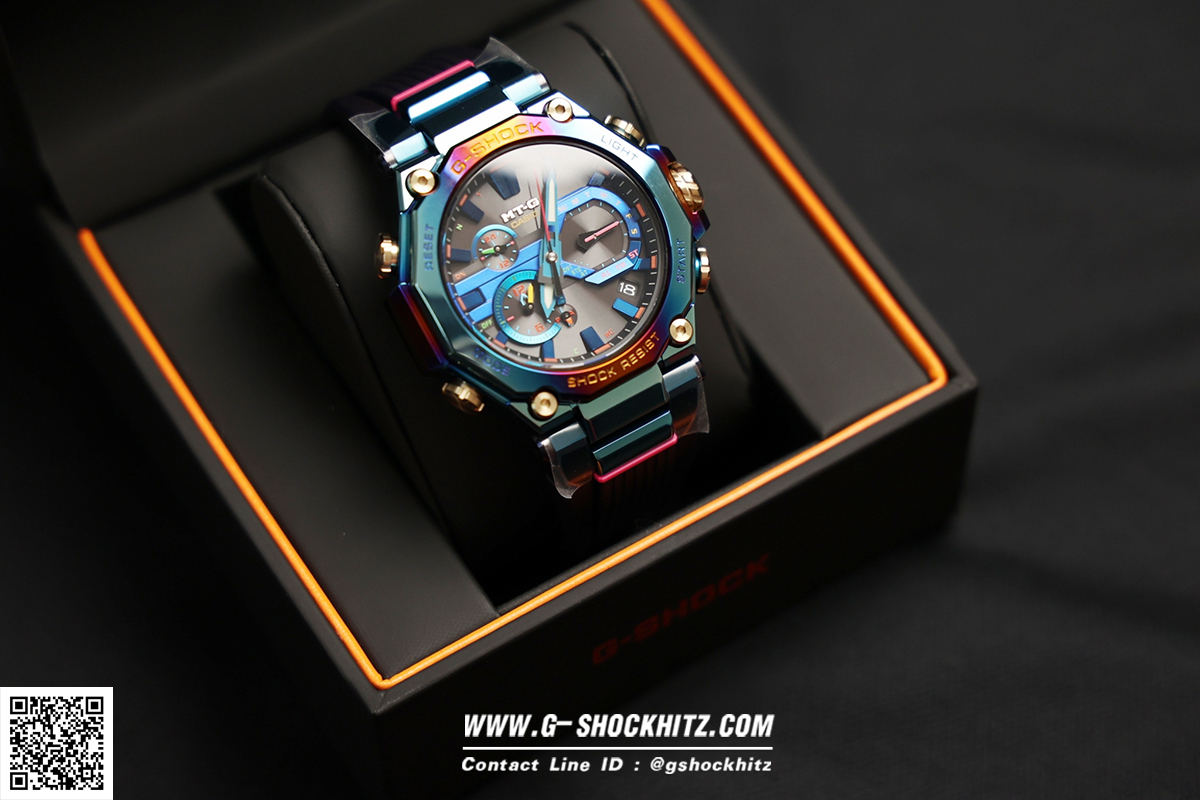 CASIO G-SHOCK นาฬิกาข้อมือ นาฬิกากันน้ำ นาฬิกาของแท้ ประกันศูนย์ CMG 1 ปี รุ่น MTG-B2000PH-2A นาฬิกาสีน้ำเงิน