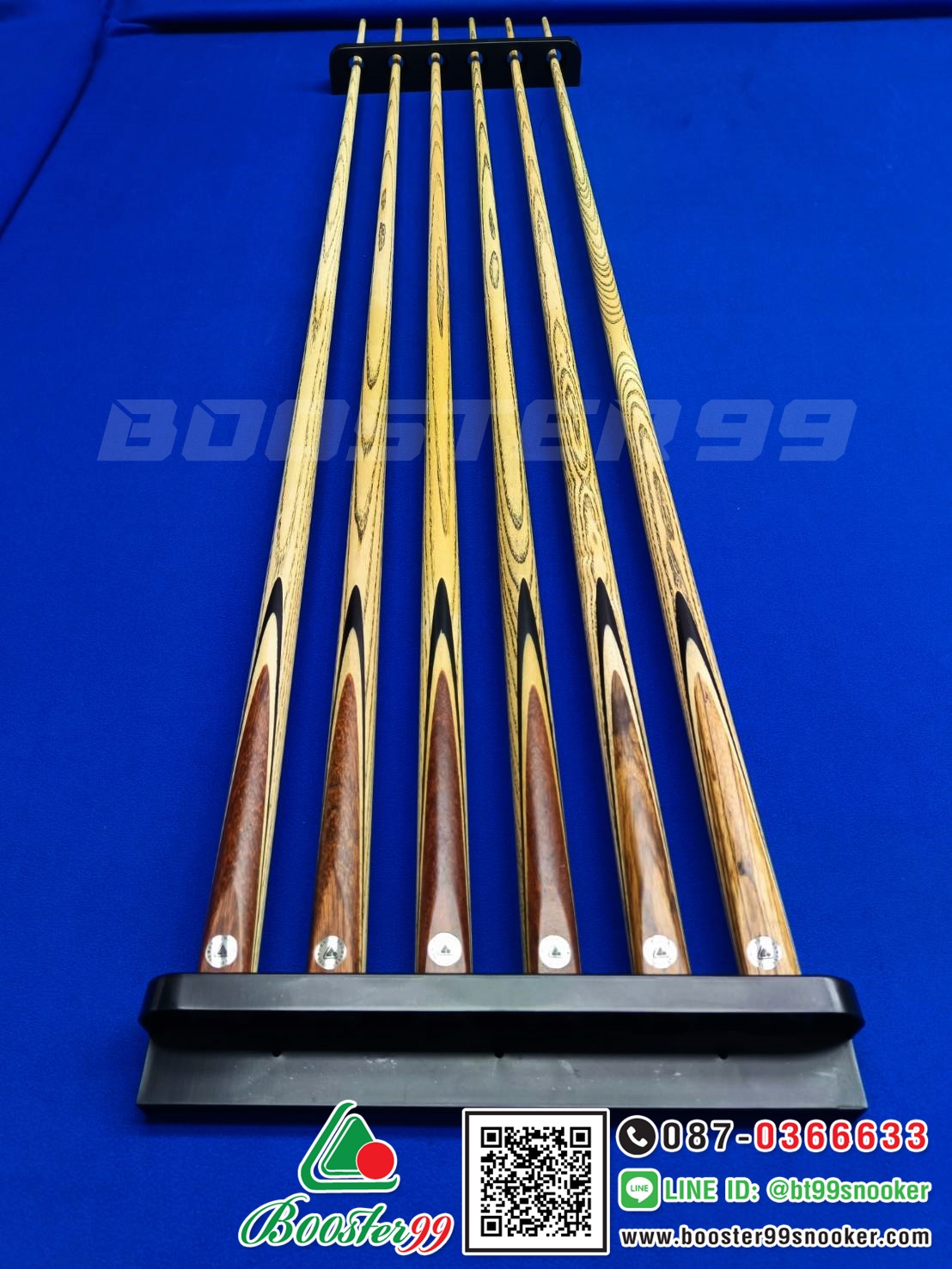 [TN01] ที่วางไม้คิว ติดผนัง 6ด้าม พลาสติก เกรด B