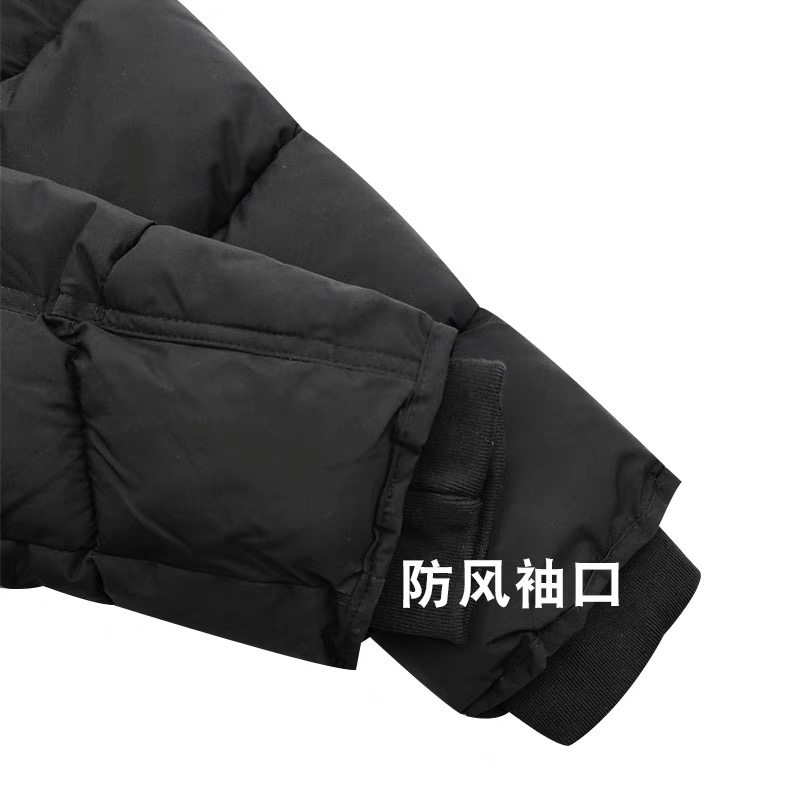 เสื้อกันหนาว เสื้อฮู้ดเฟอร์ บุนวมอุ่น สีขาว แบรนด์ SMOG (padded puffer coat ขาว