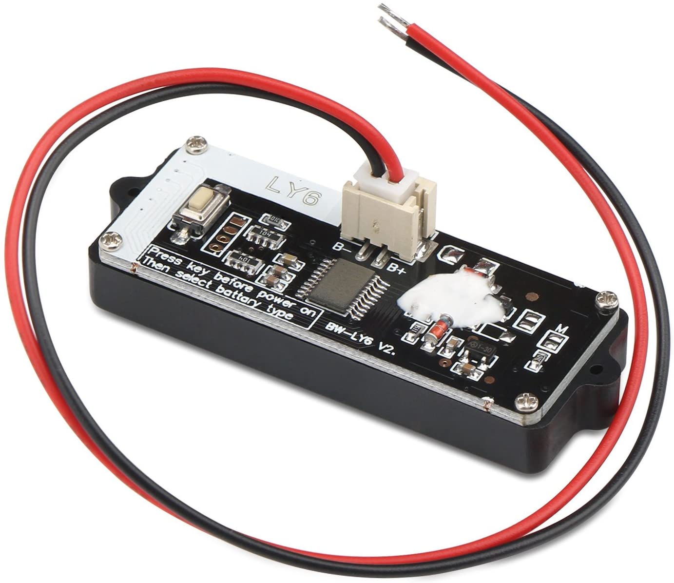 LY6W Lead Acid Battery Capacity Indicator LCD Digit Display Meter Lithium Battery Power Detector Tester Voltmeter