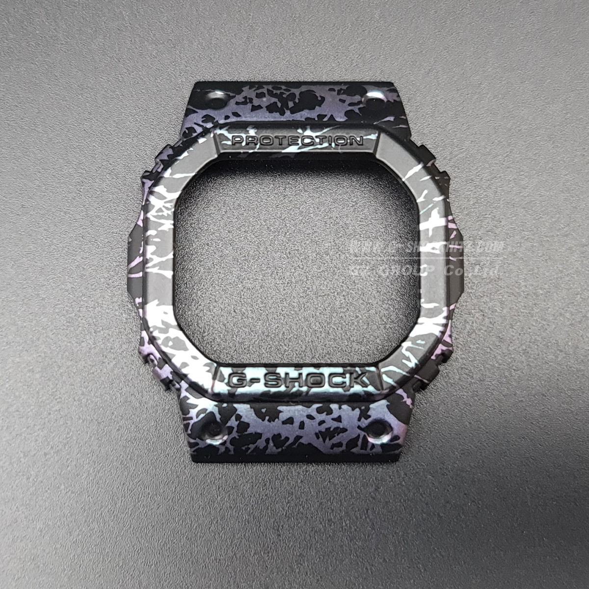 CASIO GENUINE FACTORY CASIO REPLACEMENT อะไหล่นาฬิกา G-SHOCK รุ่น DW-5600PM-1 กรอบสายสีดำ