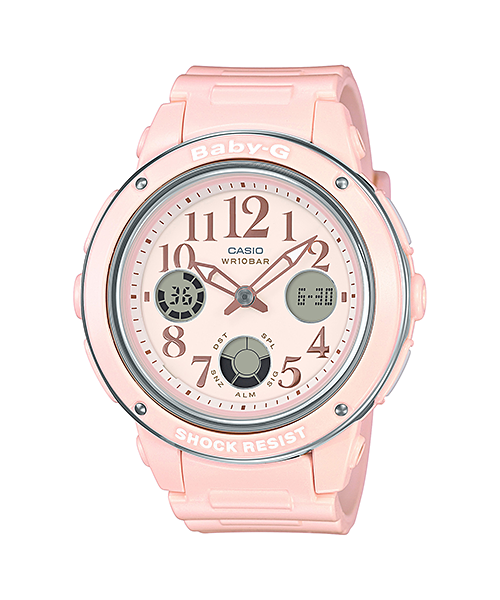 CASIO BABY-G นาฬิกาข้อมือ นาฬิกากันน้ำ นาฬิกาของแท้ ประกันศูนย์ CMG 1 ปี รุ่น BGA-150EF-4B นาฬิกาสีชมพู