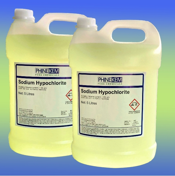 Sodium Hypochlorite 5 Lt Jar at Rs 130/can | Sodium Hypochlorite in Godhra | ID: 21982701648