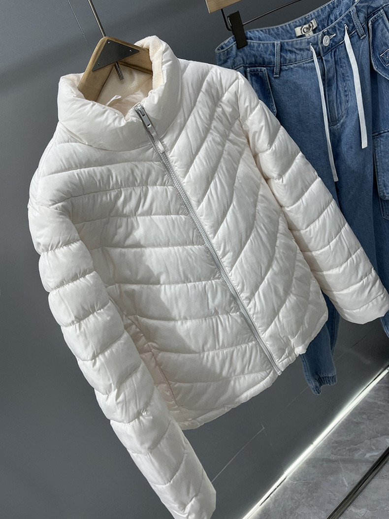 Gap เสื้อกันหนาว โค้ทฮู้ดเฟอร์ บุนวมอุ่น สีขาว แบรนด์ GAP(padded puffer coat