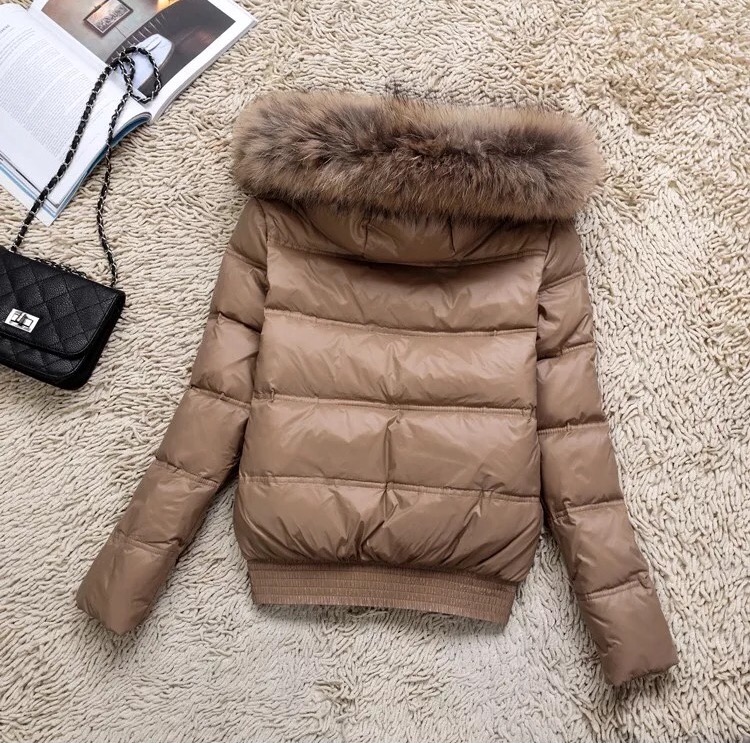 เสื้อกันหนาว ขนเป็ด แต่งหมวกฮูท สีดำ brandname ดัง ยุโรป MONCLER