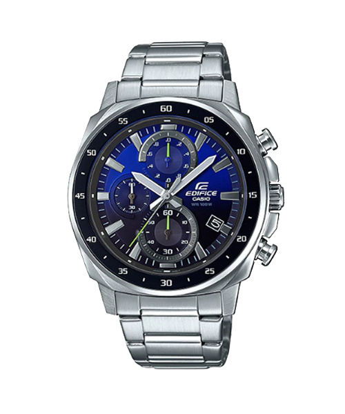 CASIO EDIFICE นาฬิกาข้อมือ นาฬิกากันน้ำ นาฬิกาของแท้ ประกันศูนย์ CMG 1 ปี รุ่น EFV-600D-2A นาฬิกาสีเงิน
