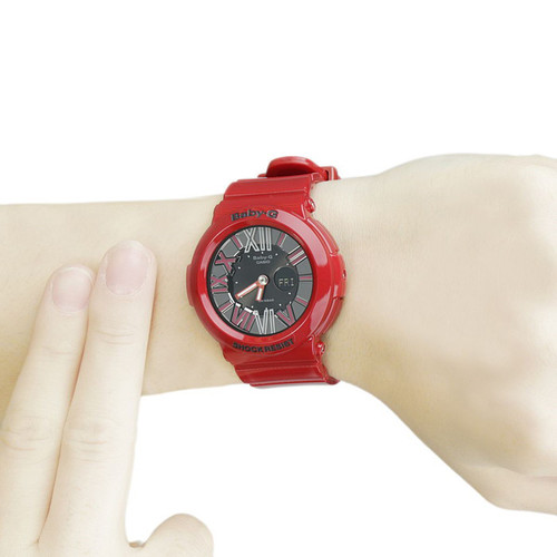 CASIO BABY-G นาฬิกาข้อมือ นาฬิกากันน้ำ นาฬิกาของแท้ ประกันศูนย์ CMG 1 ปี รุ่น BGA-160-4B นาฬิกาสีแดง