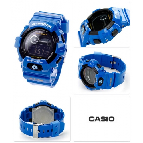 CASIO G-SHOCK นาฬิกาข้อมือ นาฬิกากันน้ำ นาฬิกาของแท้ ประกันศูนย์ CMG 1 ปี รุ่น GWX-8900D-2 นาฬิกาสีฟ้า