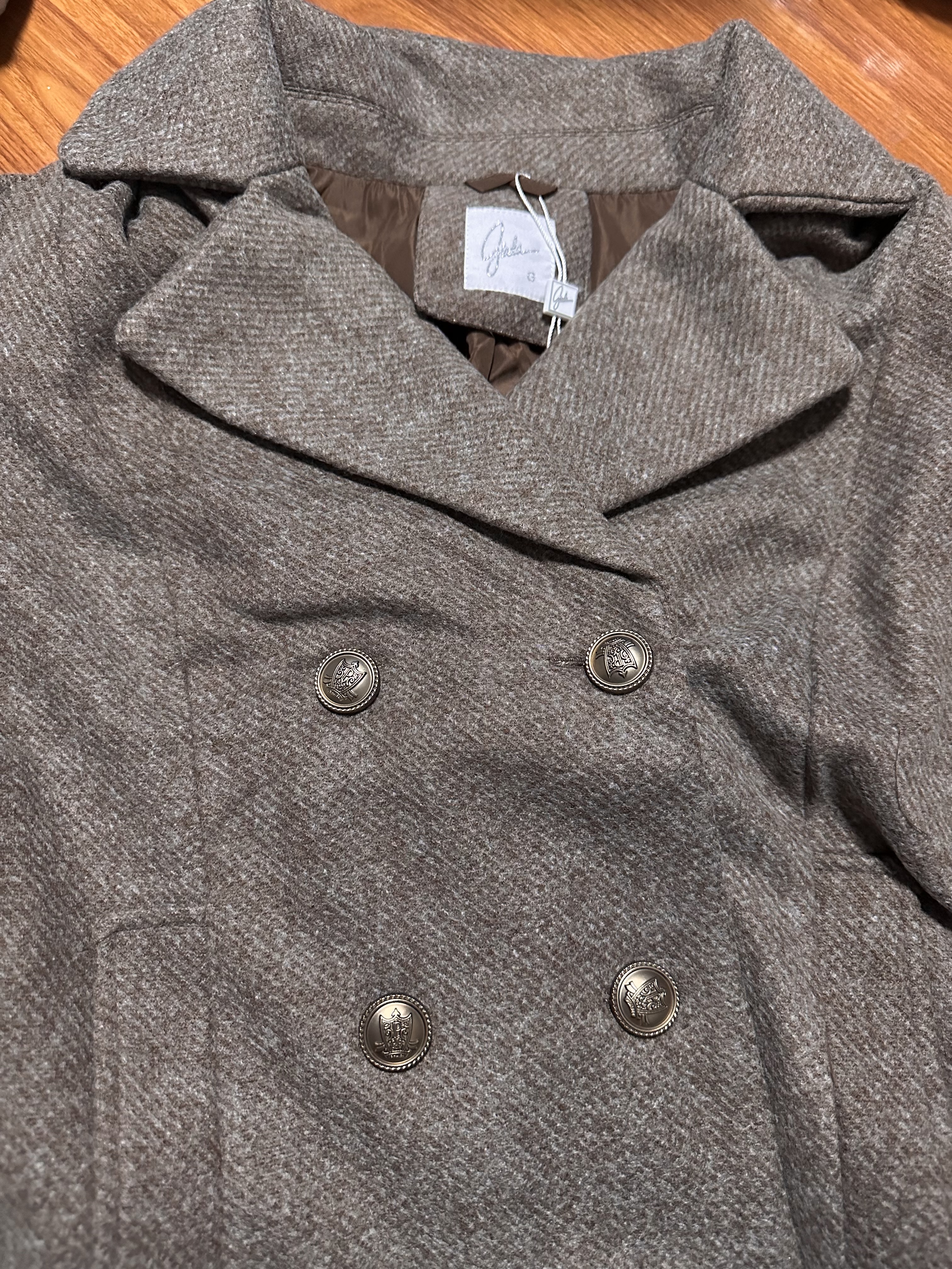 Pea coat เสื้อนอก กันหนาว trench coat collar ✨GIADA ✨ (ปกเฟอร์ถอดได้ค่ะ) WY1302