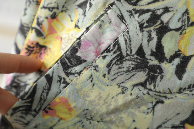 เสื้อแจ็คเก็ต เสื้อคลุม ลายดอก ปลายแขนจั๊ม สำเนา ลายดอก