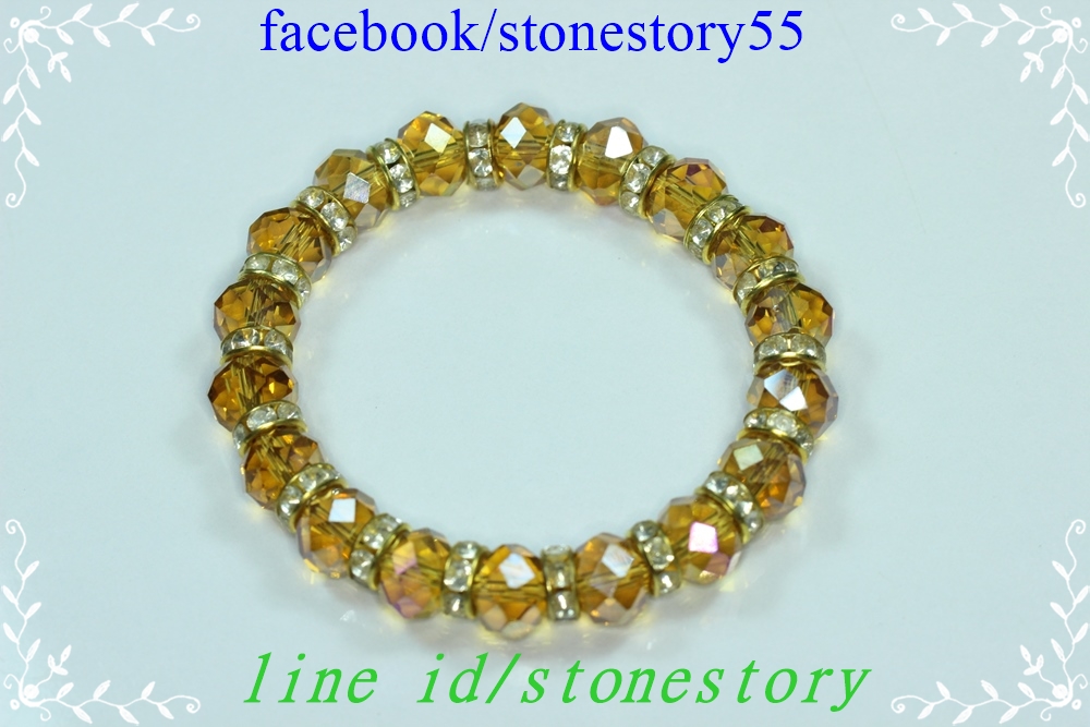 กำไลคริสตัลเหลือง