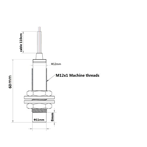LJ12A34Z / BX proximity switch sensor NPN three-wire normally open metal sensor ตรวจจับโลหะ