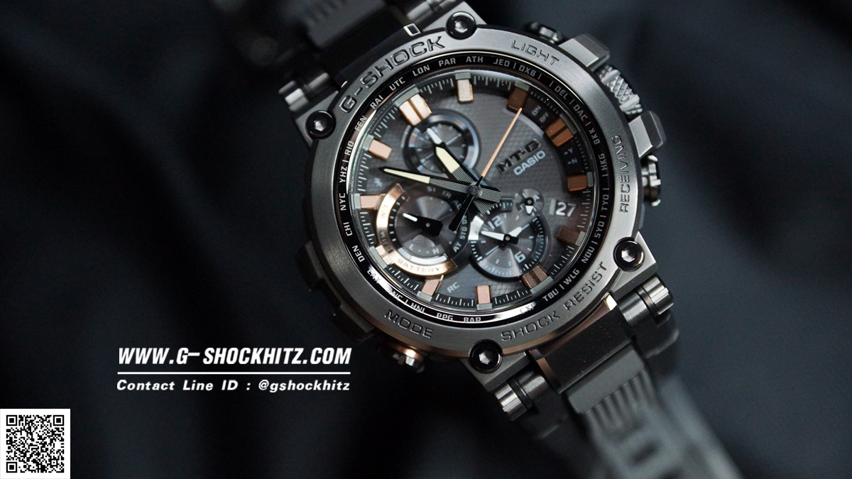 CASIO G-SHOCK นาฬิกาข้อมือ นาฬิกากันน้ำ นาฬิกาของแท้ ประกันศูนย์ CMG 1 ปี รุ่น MTG-B1000TJ-1A นาฬิกาสีดำ