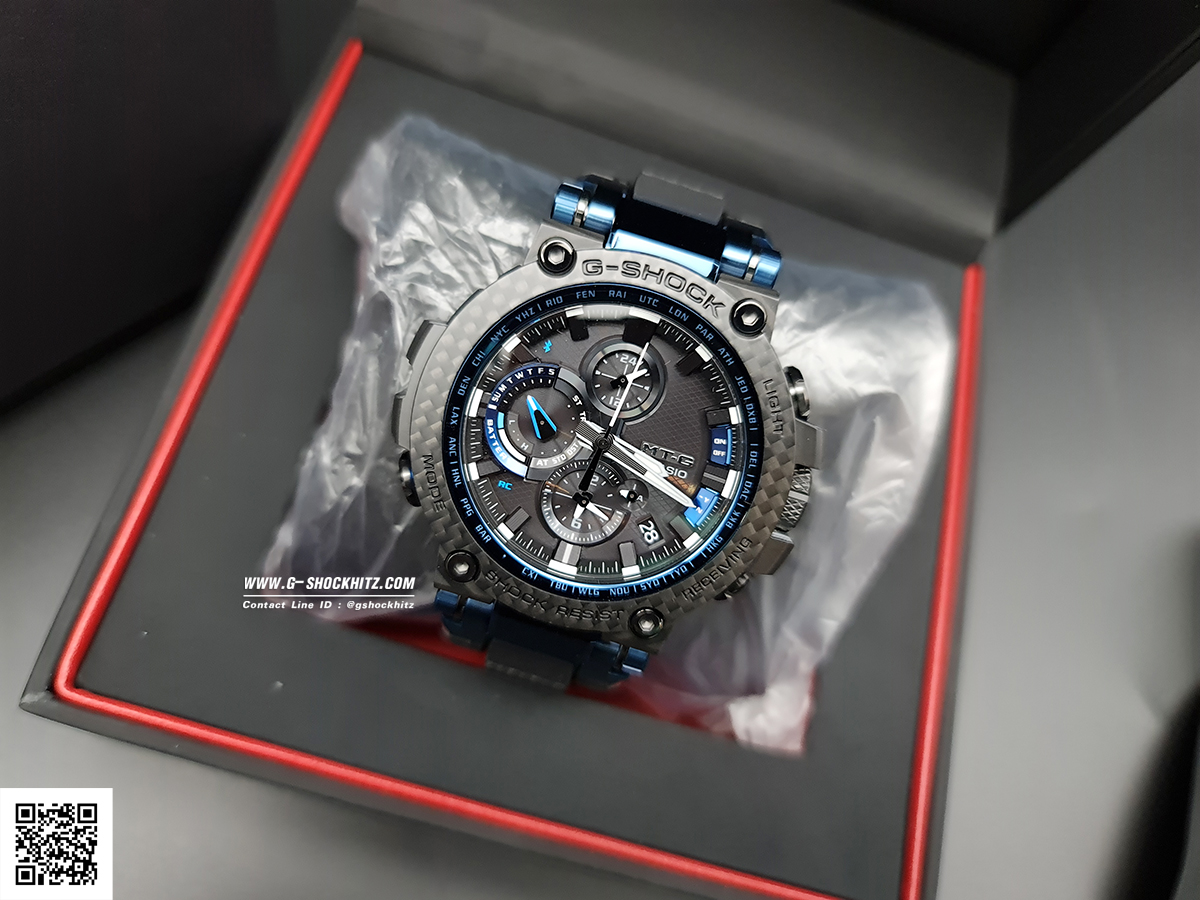 CASIO G-SHOCK นาฬิกาข้อมือ นาฬิกากันน้ำ นาฬิกาของแท้ ประกันศูนย์ CMG 1 ปี รุ่น MTG-B1000XB-1A นาฬิกาสีดำ