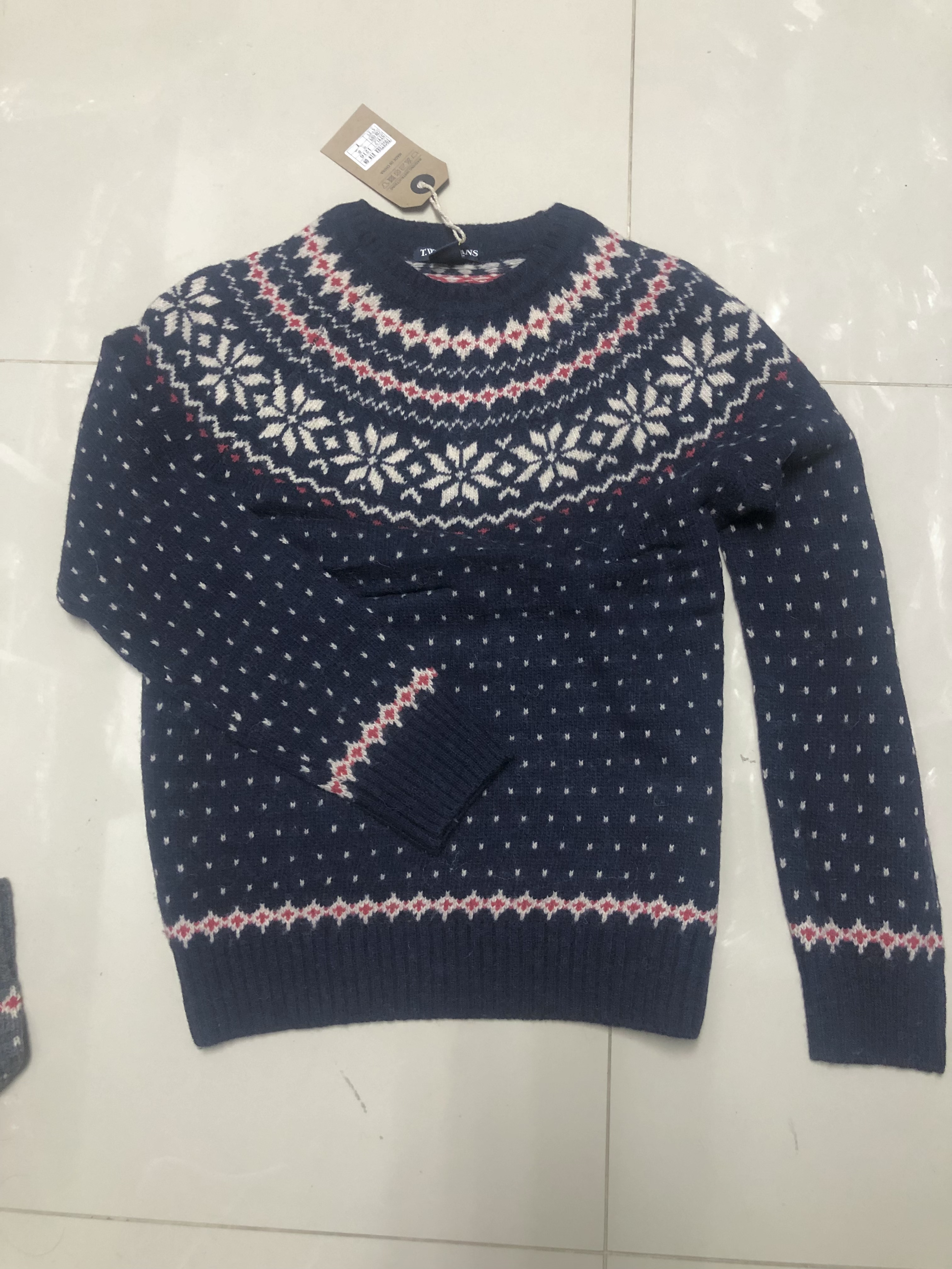 T.W.O Jeans เสื้อคลุมไหมพรม กันหนาวไหมพรม เนื้อไหม ผสมขนแกะ70% /Viscose30% แบรนด์ T.W.O Jeans