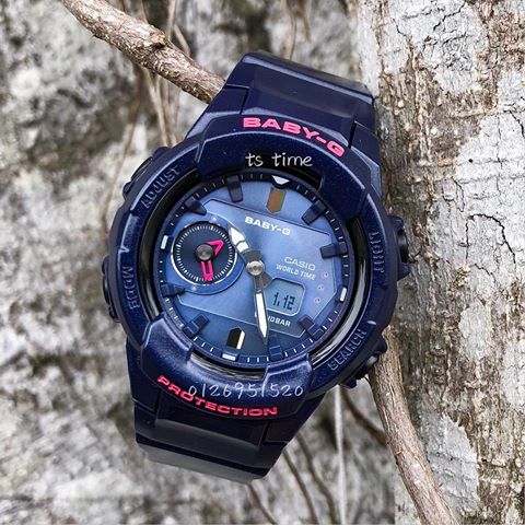 CASIO BABY-G นาฬิกาข้อมือ นาฬิกากันน้ำ นาฬิกาของแท้ ประกันศูนย์ CMG 1 ปี รุ่น BGA-230S-2A นาฬิกาสีน้ำเงิน