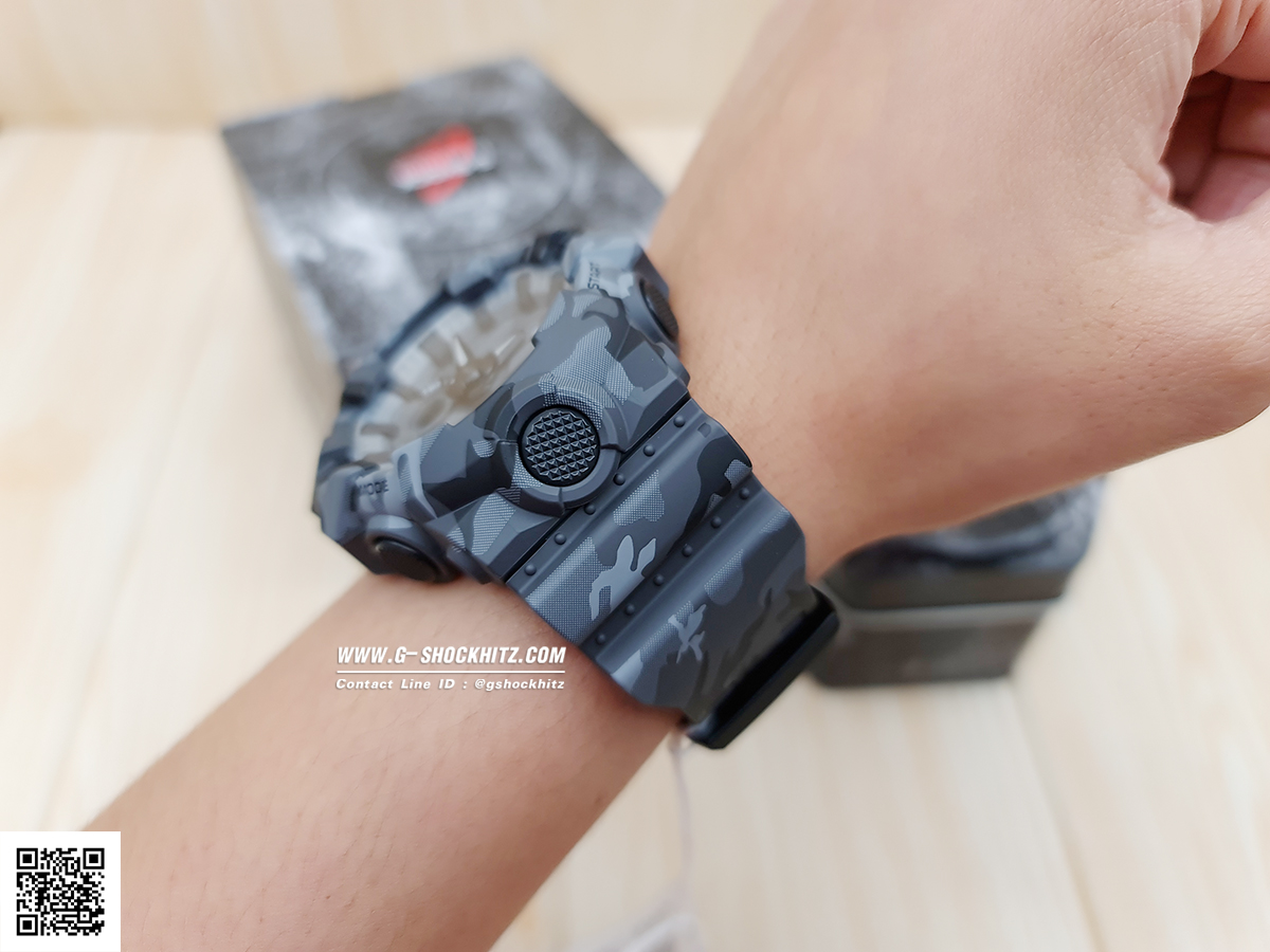 CASIO G-SHOCK นาฬิกาข้อมือ นาฬิกากันน้ำ นาฬิกาของแท้ ประกันศูนย์ CMG 1 ปี รุ่น GA-700CM-8A นาฬิกาสีเทา