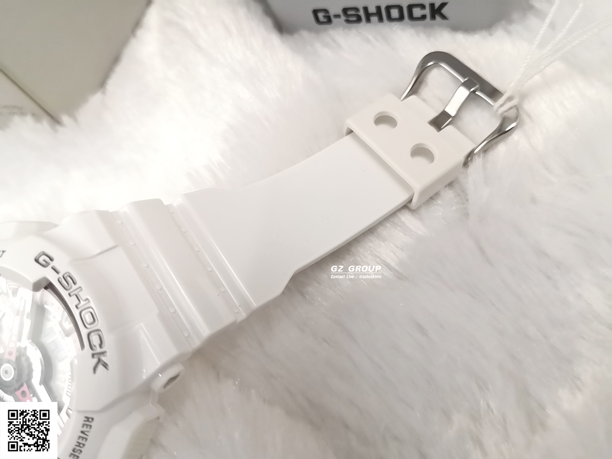 CASIO MID YEAR SALE G-SHOCK พร้อมส่ง นาฬิกาข้อมือ นาฬิกากันน้ำ นาฬิกาของแท้ ประกันศูนย์ CMG 1 ปี รุ่น GMA-S110MP-7A นาฬิกาสีขาว