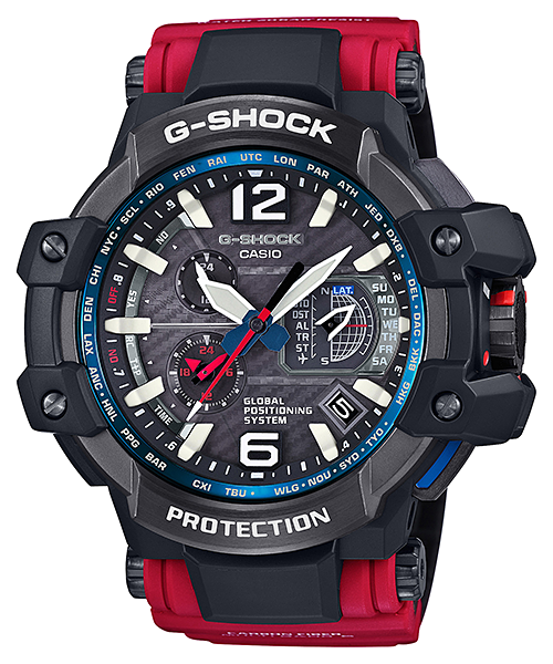 CASIO G-SHOCK นาฬิกาข้อมือ นาฬิกากันน้ำ นาฬิกาของแท้ ประกันศูนย์ CMG 1 ปี รุ่น GPW-1000RD-4A นาฬิกาสีแดง