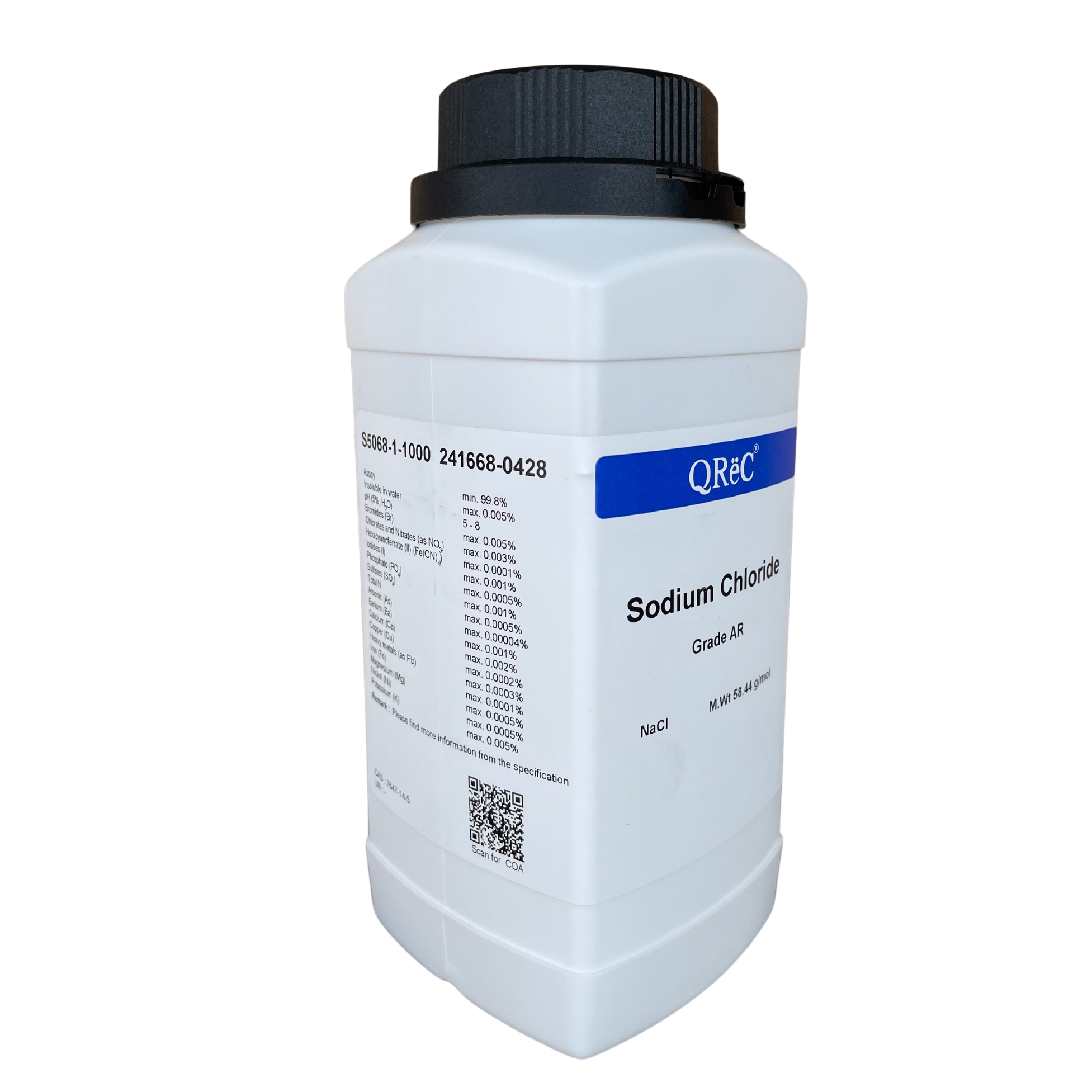 Sodium Chloride, AR 1 Kg. QReC™