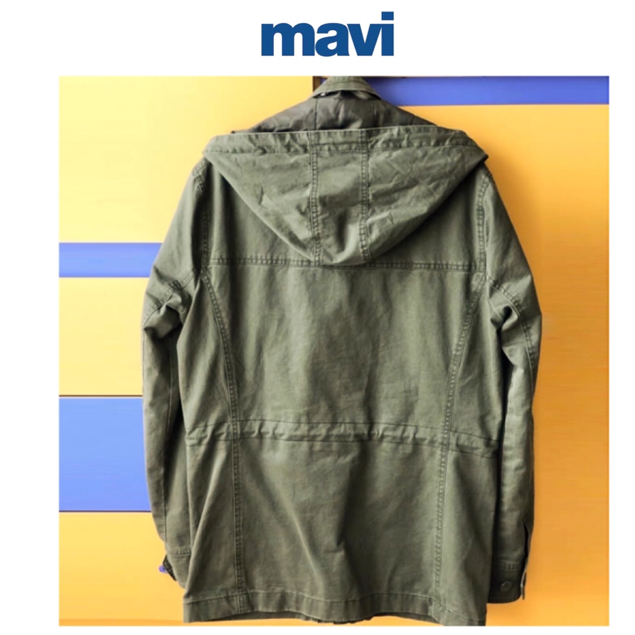 Mavi เสื้อทหาร เสื้อฮู้ด เสื้อนอกแนวทหาร แพทเทินสวย เท่ห์มาก แบรนด์MAVI เขียว