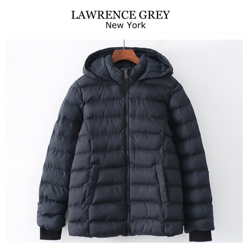 เสื้อกันหนาว เสื้อฮู้ดเฟอร์ บุนวมอุ่น แบรนด์ Lawrance Grey Newyork (padded puffer coat