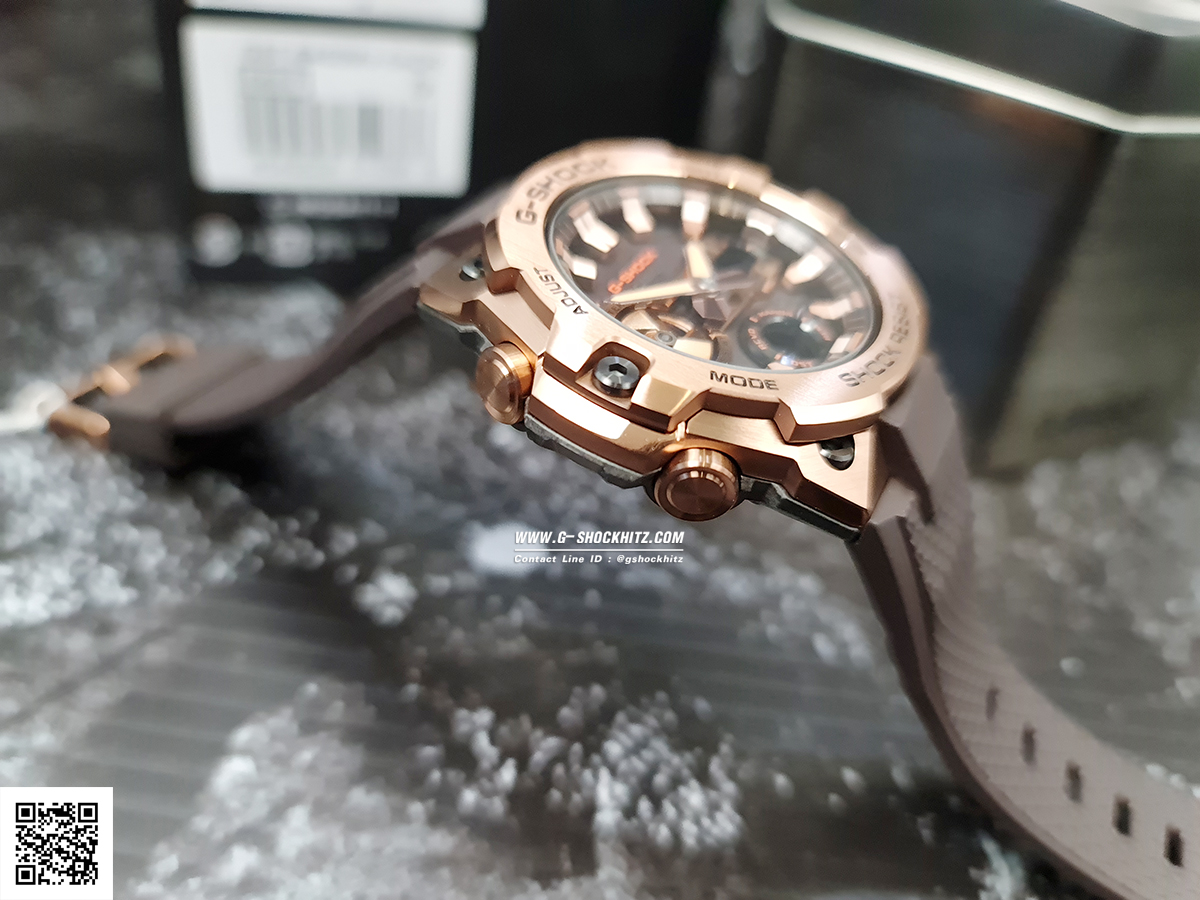 CASIO G-SHOCK นาฬิกาข้อมือ นาฬิกากันน้ำ นาฬิกาของแท้ ประกันศูนย์ CMG 1 ปี รุ่น GST-B400MV-5A นาฬิกาสีน้ำตาล