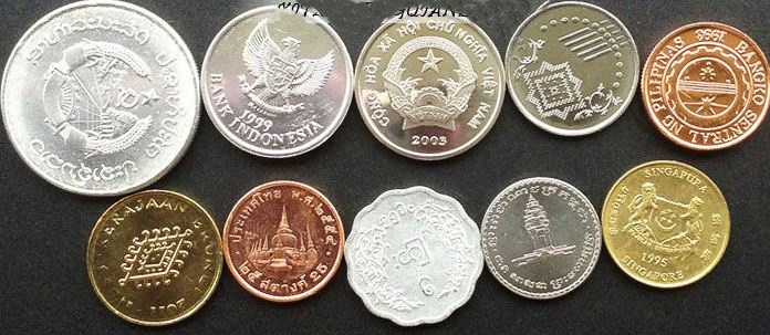 เหรียญ 10 ประเทศอาเซียน AEC เหรียญสะสม ต่างประเทศ no 823484