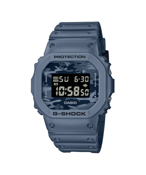 CASIO G-SHOCK นาฬิกาข้อมือ นาฬิกากันน้ำ นาฬิกาของแท้ ประกันศูนย์ CMG 1 ปี รุ่น DW-5600CA-2 นาฬิกาสีฟ้า