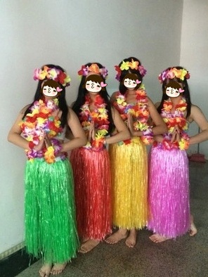 ฟ้ายาว 80 cm กระโปรงฮาวายเชือกฟาง หนาพิเศษ กระโปรงฟางอย่างดี กระโปรงเชือกฟางฟูๆ ชุดฮาวาย กระโปรงฟาง ชุดฮาวาย เชือกฟาง กระโปรงฮูลาฮูล่า ระบำชายหาด ระบำฮาวาย ชุดแฟนซีทะเล