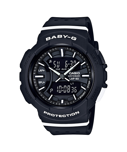 CASIO BABY-G นาฬิกาข้อมือ นาฬิกากันน้ำ นาฬิกาของแท้ ประกันศูนย์ CMG 1 ปี รุ่น BGA-240-2A1 นาฬิกาสีดำ