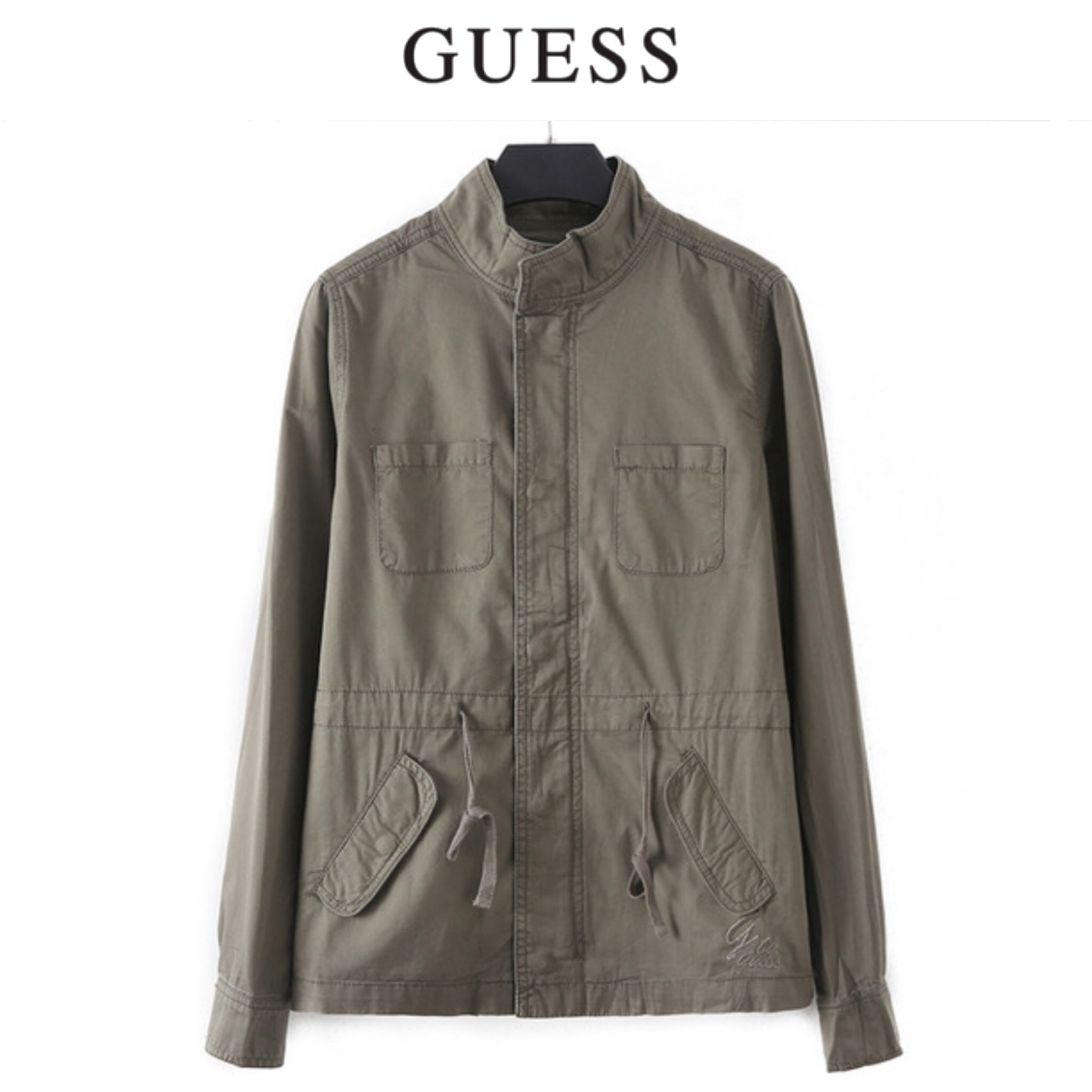 Guess เสื้อเขียวทหาร เสื้อนอกแนวทหาร แบรนด์ Guess แพทเทินสวย เท่ห์มาก คะ Size S/M/L/XL สำเนา สำเนา เขียว