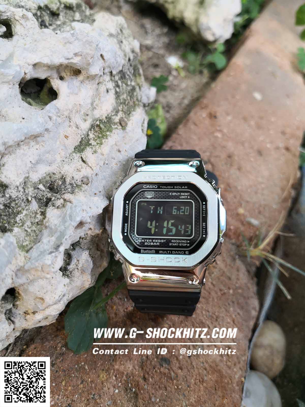 CASIO MID YEAR SALE G-SHOCK พร้อมส่ง นาฬิกาข้อมือ นาฬิกากันน้ำ นาฬิกาของแท้ ประกันศูนย์ CMG 1 ปี รุ่น GMW-B5000-1 นาฬิกาสีดำ