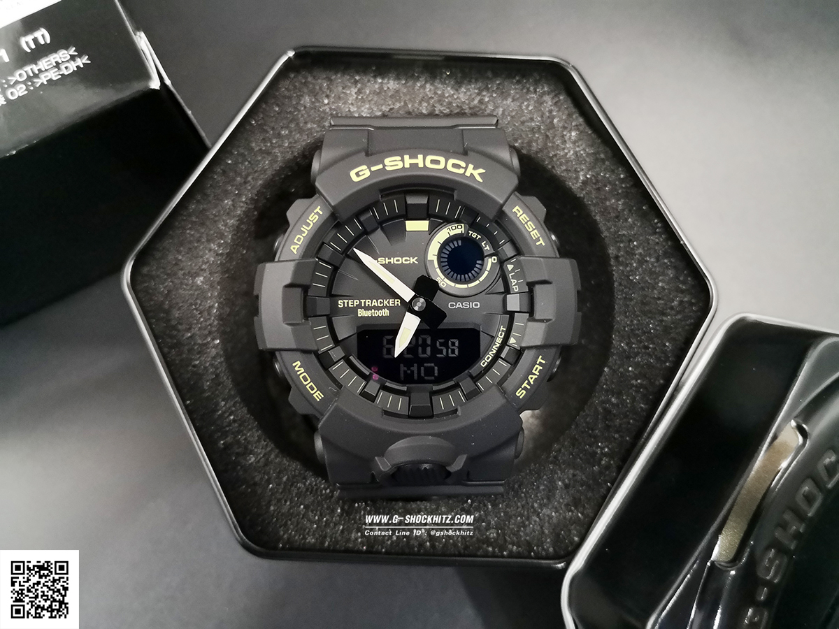 CASIO G-SHOCK นาฬิกาข้อมือ นาฬิกากันน้ำ นาฬิกาของแท้ ประกันศูนย์ CMG 1 ปี รุ่น GBA-800LU-1A1 นาฬิกาสีดำ