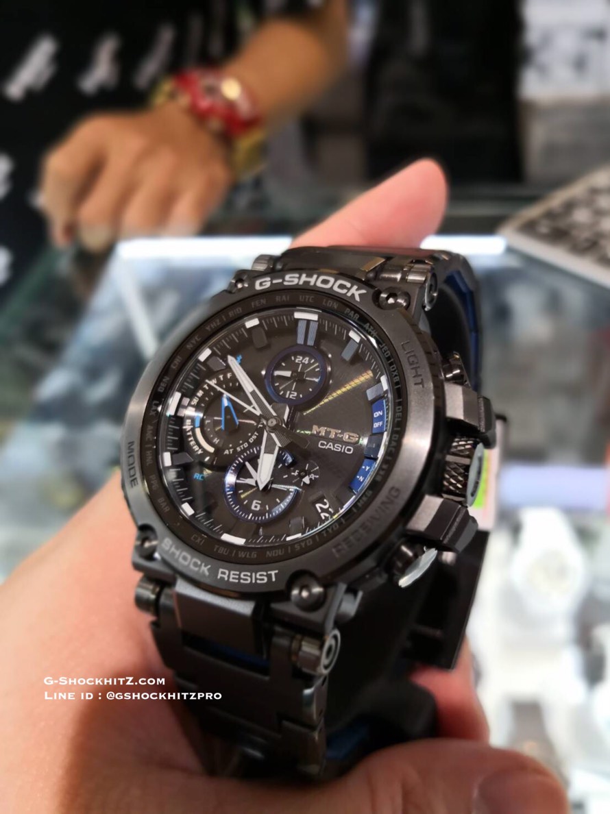 CASIO G-SHOCK นาฬิกาข้อมือ นาฬิกากันน้ำ นาฬิกาของแท้ ประกันศูนย์ CMG 1 ปี รุ่น MTG-B1000BD-1A นาฬิกาสีดำ