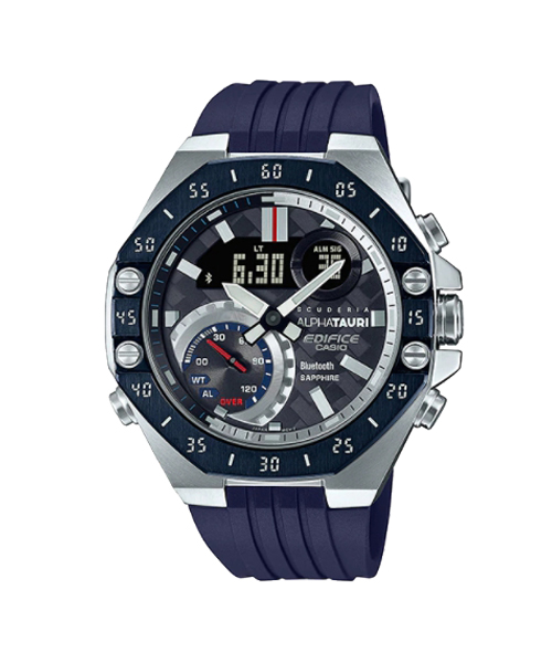 CASIO EDIFICE นาฬิกาข้อมือ นาฬิกากันน้ำ นาฬิกาของแท้ ประกันศูนย์ CMG 1 ปี รุ่น ECB-10AT-1A นาฬิกาสีดำ