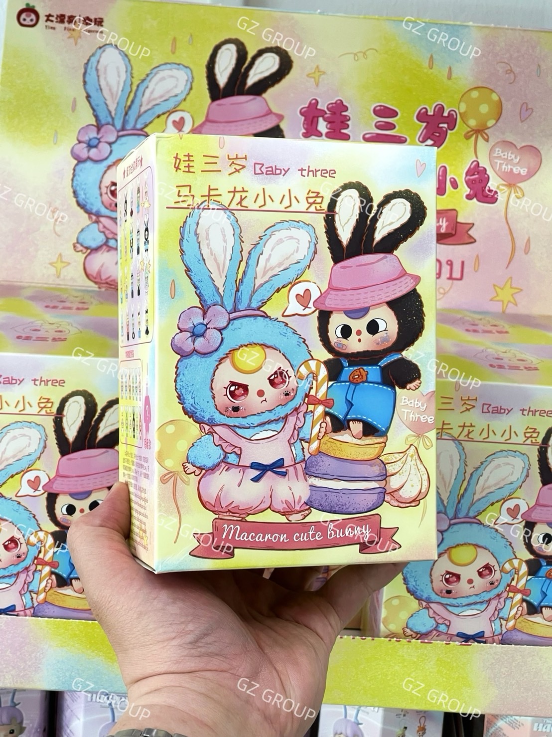 กล่องสุ่มBABY THREE กล่องสุ่มตุ๊กตาเบบี้ทรี รุ่น MACARON CUTE BUNNY