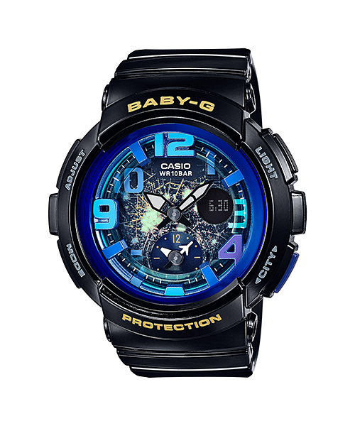 CASIO BABY-G นาฬิกาข้อมือ นาฬิกากันน้ำ นาฬิกาของแท้ ประกันศูนย์ CMG 1 ปี รุ่น BGA-190GL-1B นาฬิกาสีดำ