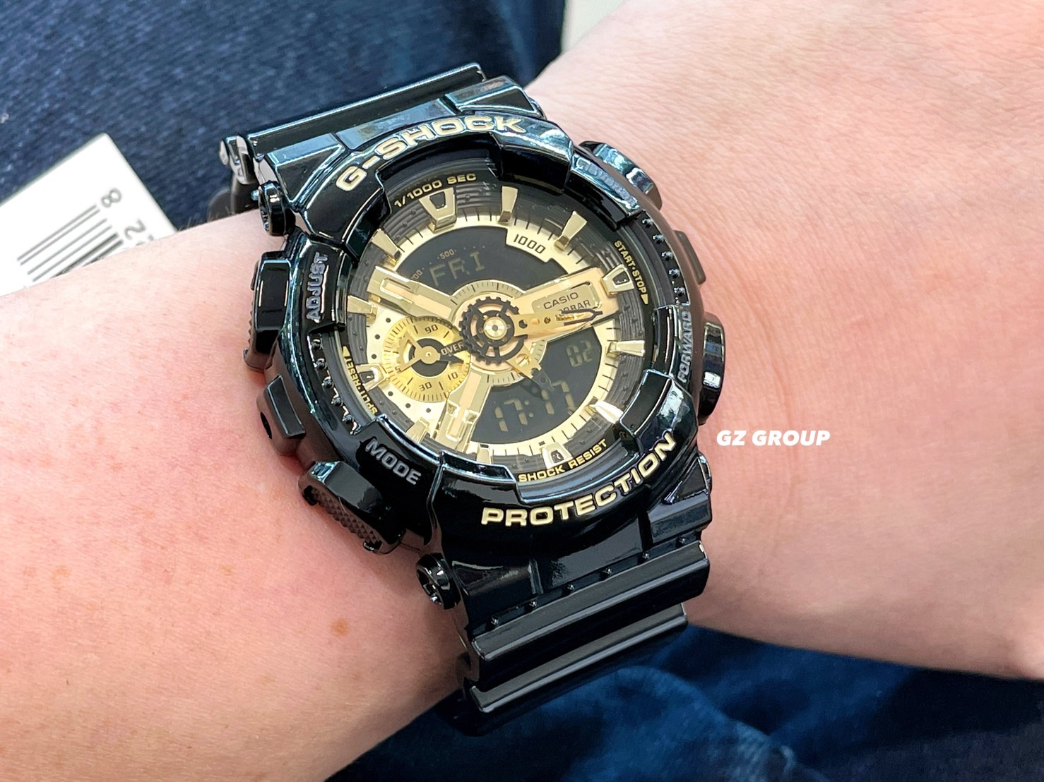 CASIO G-SHOCK นาฬิกาข้อมือ นาฬิกากันน้ำ นาฬิกาของแท้ ประกันศูนย์ CMG 1 ปี รุ่น GA-110GB-1A นาฬิกาสีดำ
