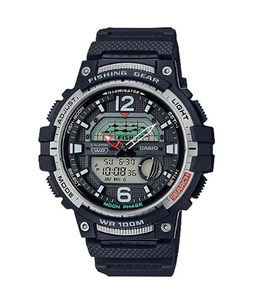CASIO นาฬิกาคาสิโอ นาฬิกาข้อมือ นาฬิกากันน้ำ นาฬิกาของแท้ ประกันศูนย์ CMG 1 ปี รุ่น WSC-1250H-1A นาฬิกาสีดำ