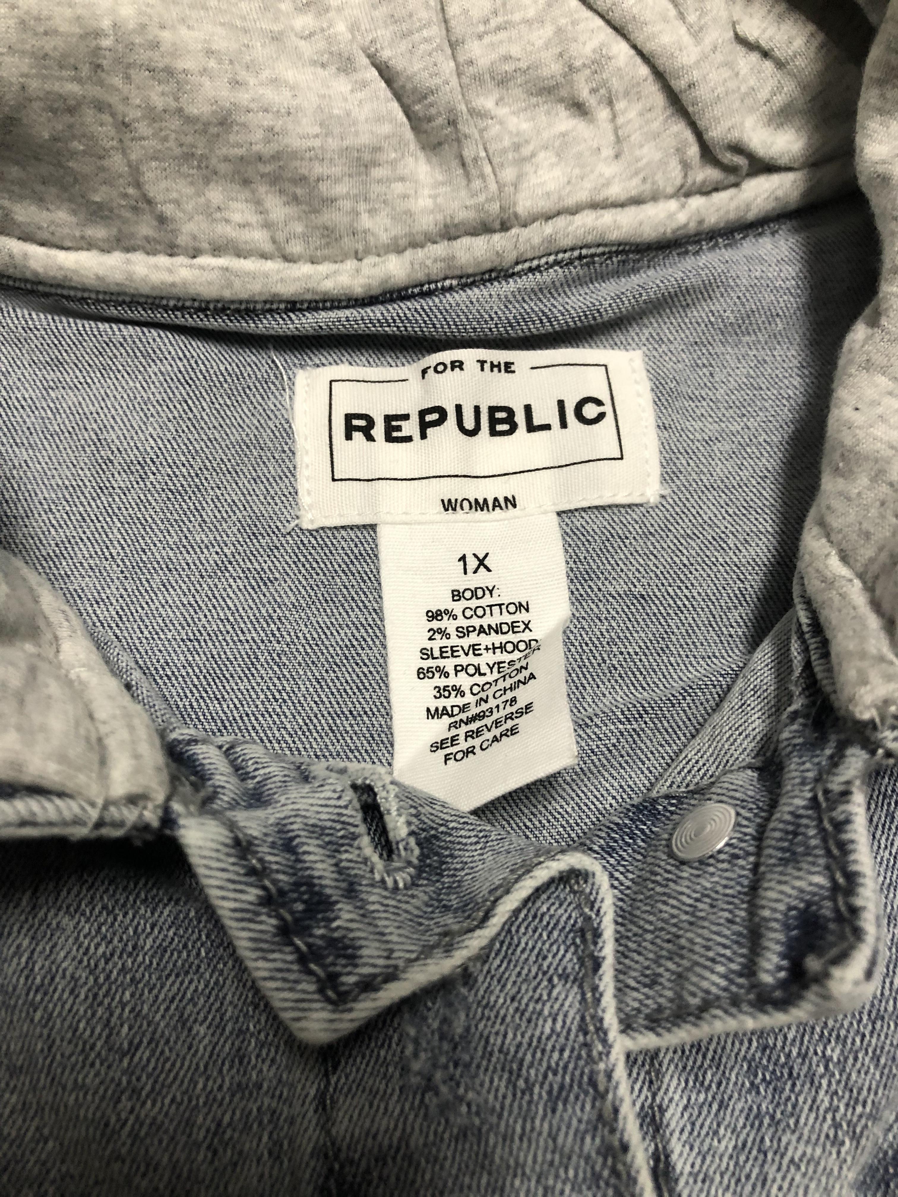 For the republic เสื้อยีนส์ แจ็คเก็ตยีนส์ เสื้อฮู้ดยีนส์ แบรนด์ For the rePublic ยีนส์