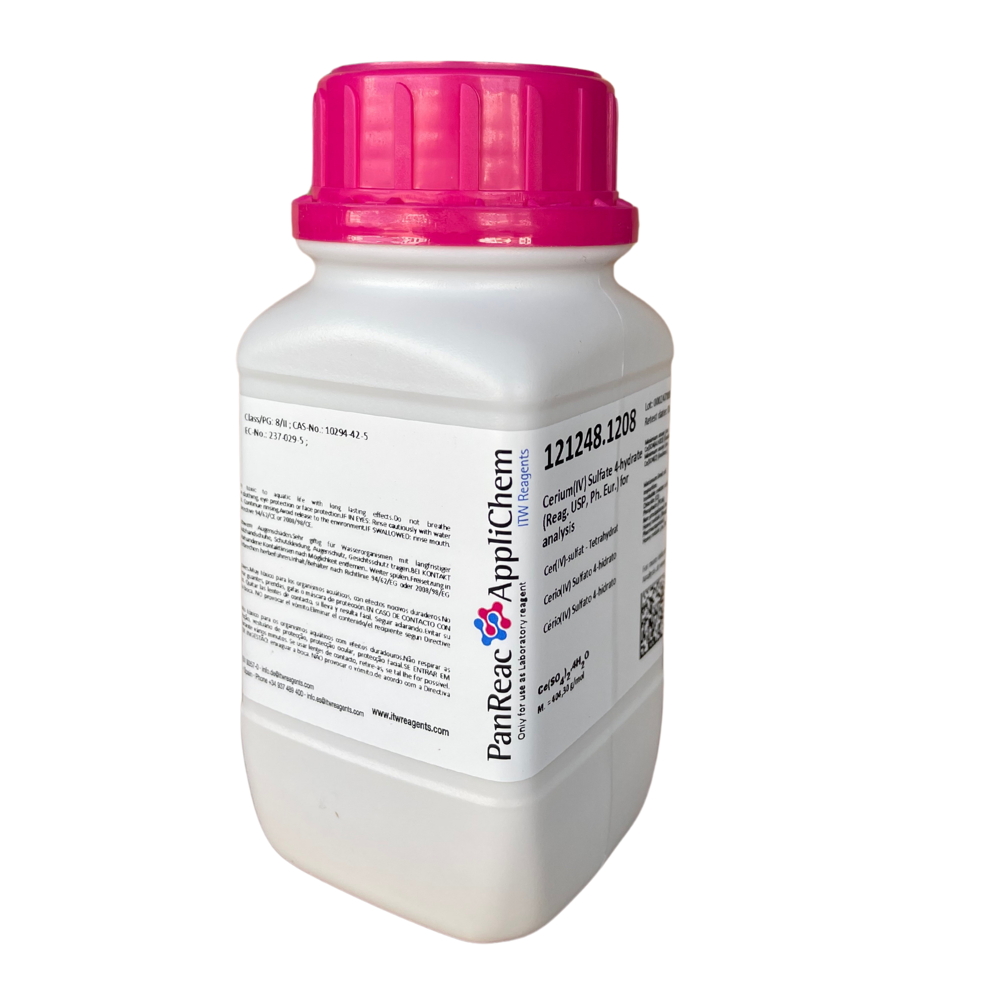 Cerium(IV) Sulfate 4-Hydrate for Analysis, AR 100g PanReac™