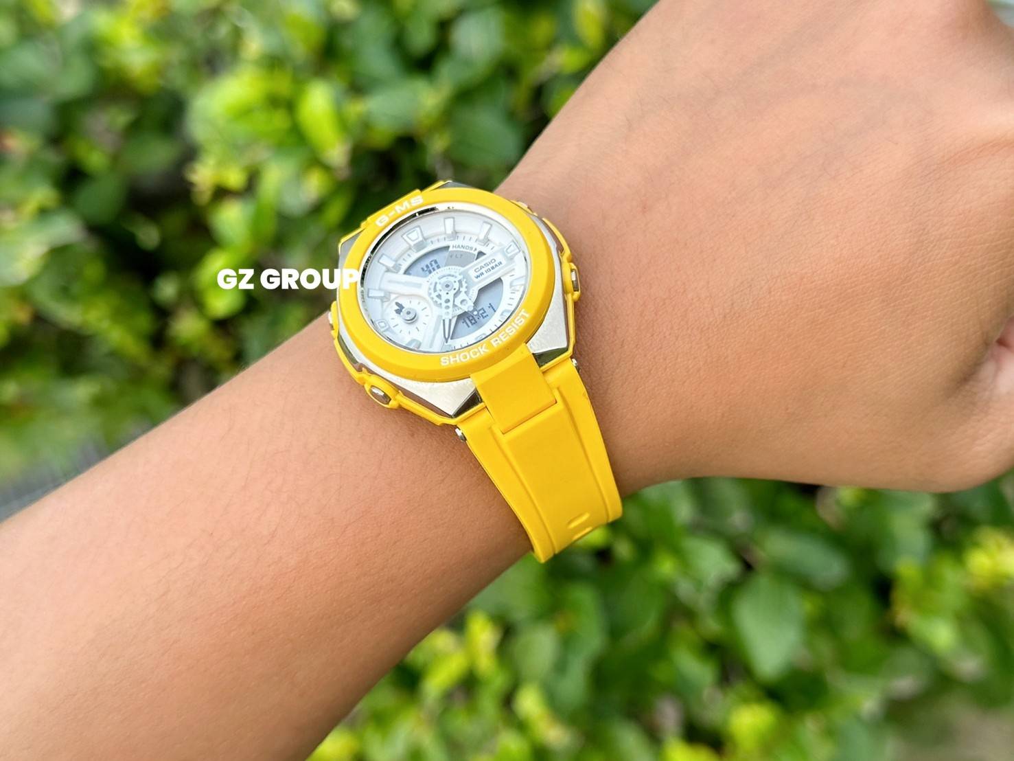 CASIO MID YEAR SALE G-MS พร้อมส่ง นาฬิกาข้อมือ นาฬิกากันน้ำ นาฬิกาของแท้ ประกันศูนย์ CMG 1 ปี รุ่น MSG-400-9A นาฬิกาสีเหลือง