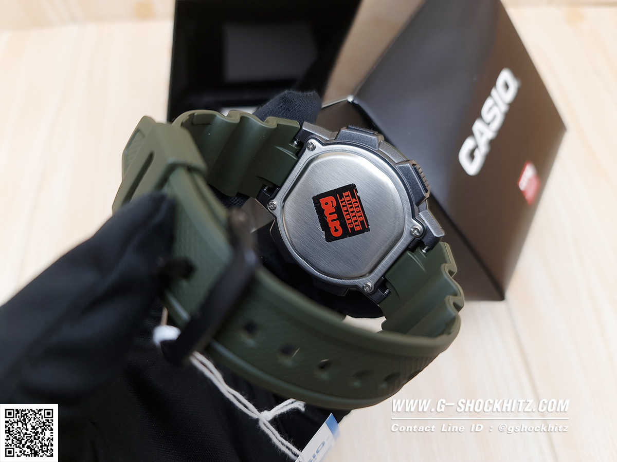 CASIO นาฬิกาคาสิโอ นาฬิกาข้อมือ นาฬิกากันน้ำ นาฬิกาของแท้ ประกันศูนย์ CMG 1 ปี รุ่น AE-1000W-3A นาฬิกาสีเขียว