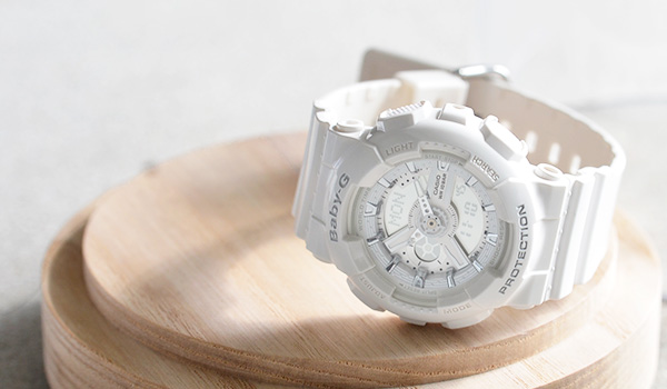 CASIO BABY-G นาฬิกาข้อมือ นาฬิกากันน้ำ นาฬิกาของแท้ ประกันศูนย์ CMG 1 ปี รุ่น BA-110-7A3 นาฬิกาสีขาว
