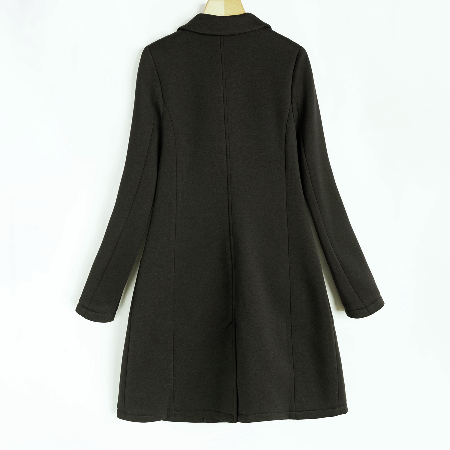 เสื้อโค้ทวูล Trench coat เสื้อโค้ทวูล โค้ทสีดำ แบรนด์ IKKS WOMAN