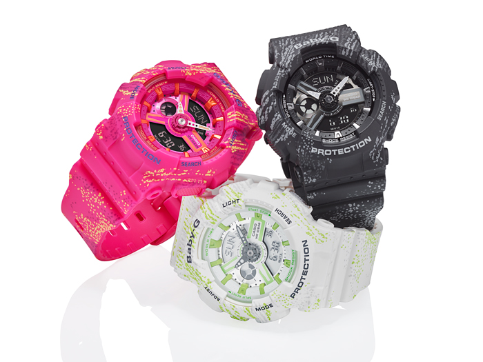 CASIO BABY-G นาฬิกาข้อมือ นาฬิกากันน้ำ นาฬิกาของแท้ ประกันศูนย์ CMG 1 ปี รุ่น BA-110TX-7A นาฬิกาสีขาว
