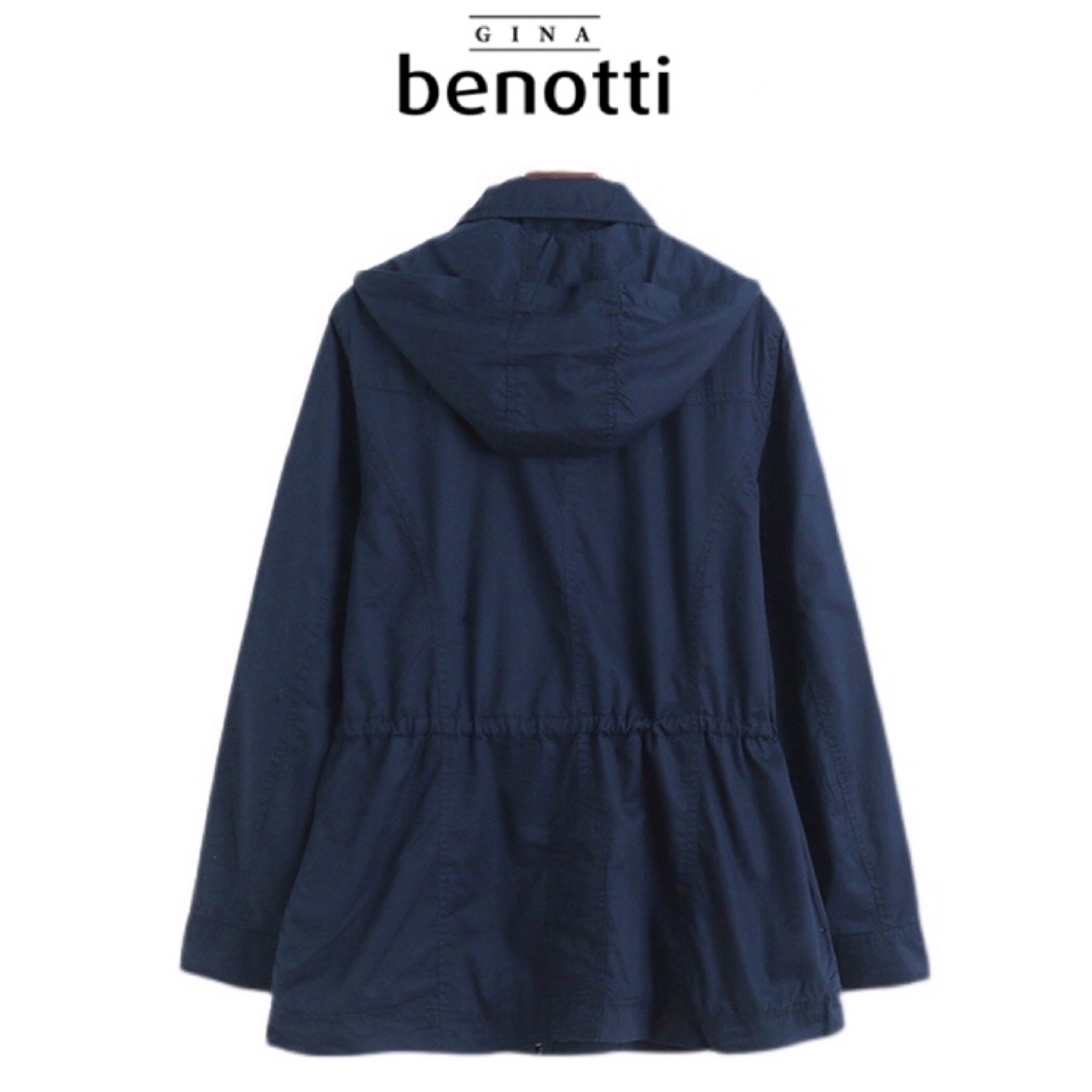 Gina Benotti เสื้อนอก เสื้อคลุมหมวกฮู้ด เสื้อแจ็คเก็ต สีน้ำเงิน แบรนด์ GINA BENOTTI น้ำเงิน